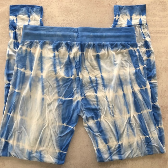 PJ Salvage Sail Away Tie Dye Lounge Pant Joggers in Bright Blue, XS NWT - Picture 7 of 7